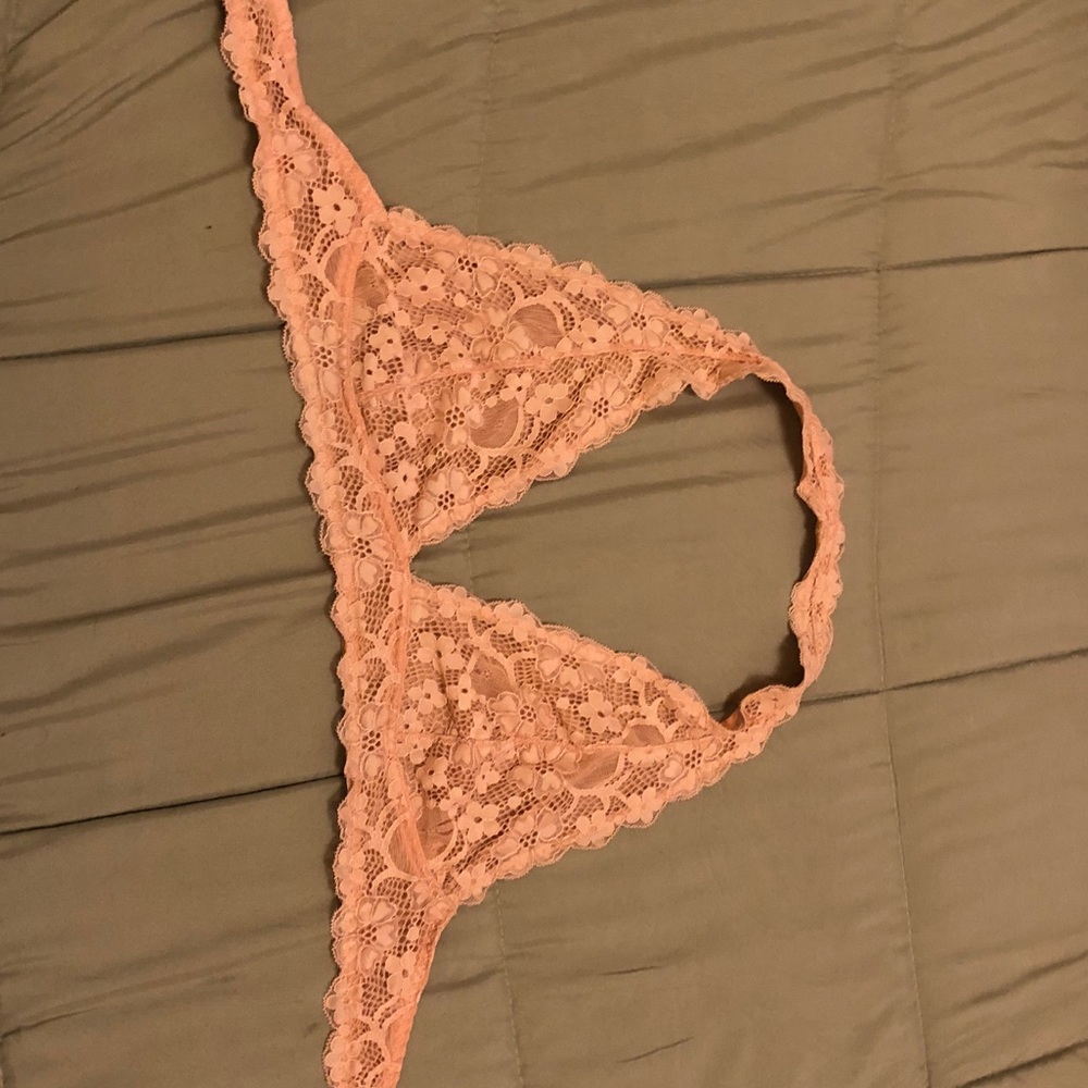 Peach Free People Halter Bralet